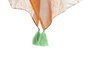 DKD Home Decor Kaftan Mediterraneo Amalfi Mostaza Verde 180 x 90 cm (4 Unidades)
