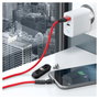 Realpower MagneticCharge3 Cable de datos magnético, 2m, Rojo con adaptadores