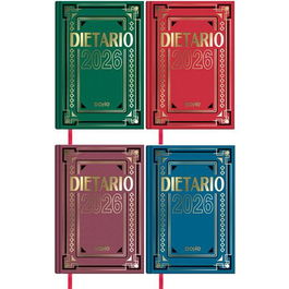 Dohe Dietario 2026 Dp Cartón Geltex C-Surtidos 15x21 cm Día Página Cubierta Geltex Papel Blanco 70 grs. 416 Páginas