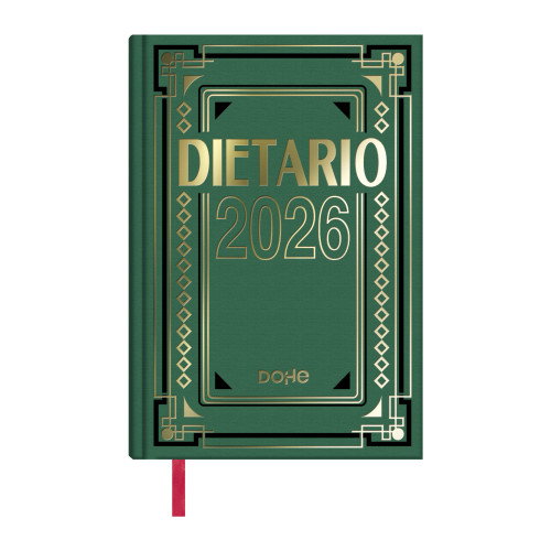Dohe Dietario 2026 Dp Cartón Geltex C-Surtidos 15x21 cm Día Página Cubierta Geltex Papel Blanco 70 grs. 416 Páginas