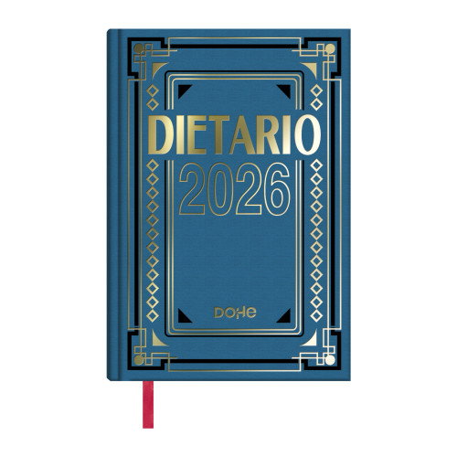 Dohe Dietario 2026 Dp Cartón Geltex C-Surtidos 15x21 cm Día Página Cubierta Geltex Papel Blanco 70 grs. 416 Páginas