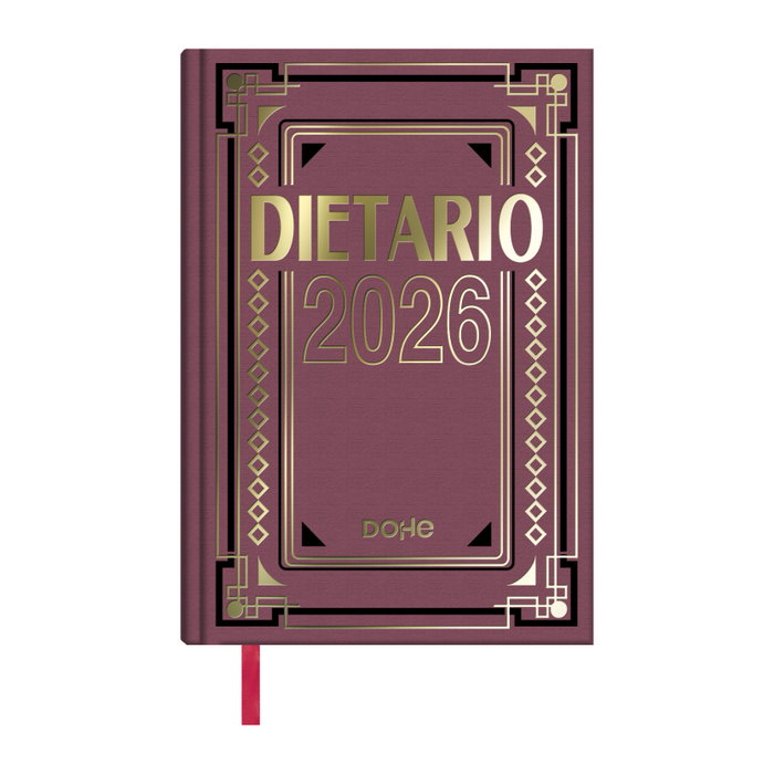 Dohe Dietario 2026 Dp Cartón Geltex C-Surtidos 15x21 cm Día Página Cubierta Geltex Papel Blanco 70 grs. 416 Páginas