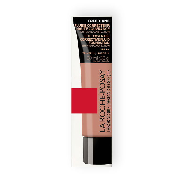 LA ROCHE POSAY TOLERIANE Base Maquillaje Fluida Correctora Alta Cobertura Acabado Mate SPF 25+ #11 30 ml LA ROCHE POSAY TOLERIANE Base Maquillaje Fluida Correctora Alta Cobertura Acabado Mate SPF 25+ #11 30 ml