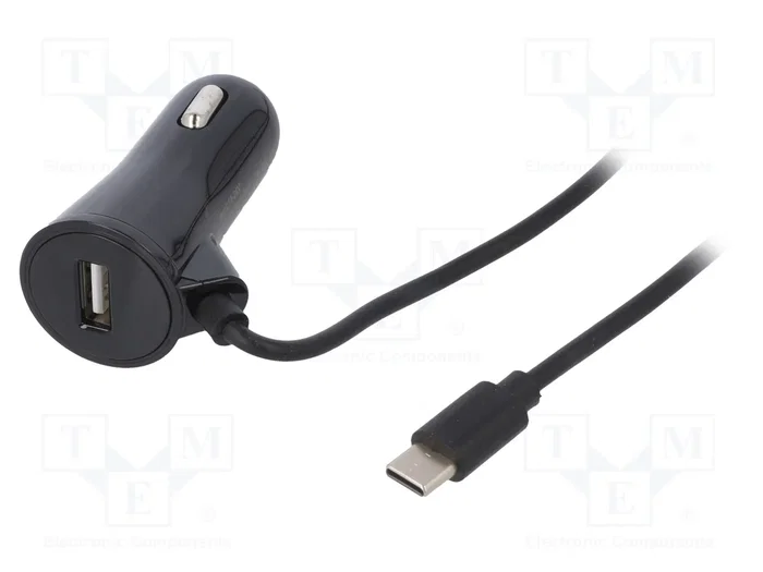 Qoltec PRO Cargador inalámbrico para coche 15W con soporte IR y USB tipo C