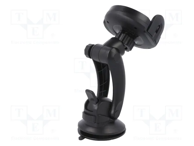 Qoltec PRO Cargador inalámbrico para coche 15W con soporte IR y USB tipo C
