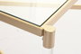 DKD Home Decor Mesa de Centro de Metal y Acrílico Dorado