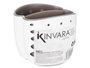 Kinvara - Portaestropajos Doble de Plástico, Color Blanco y Gris, para Fregadero y Organización de Cocina, Dimensiones 9.5 x 8.5 x加密 9.5 cm (Set de 24)