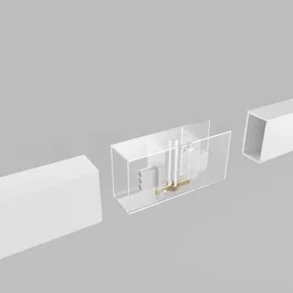 Conector Recto para Panel LED de Superficie - Accesorio para Plafones y Regletas LED