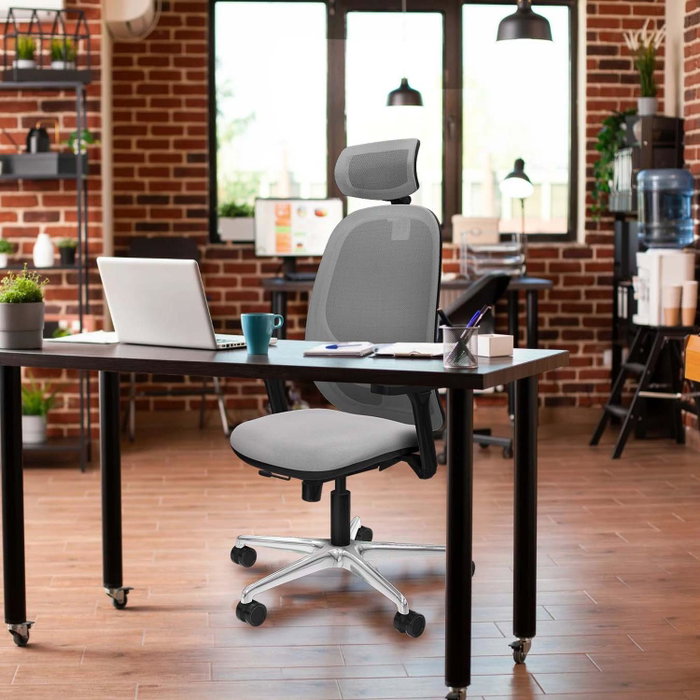 PIQUERAS Y CRESPO Silla de oficina Cilanco con mecanismo Sincro/Traslack Blanco y Negro PIQUERAS Y CRESPO Silla de oficina Cilanco con mecanismo Sincro/Traslack Blanco y Negro
