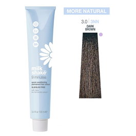 9 Minutes, SLS/SLES-Free, Permanent Hair Dye, 3.03NN Dark Brown, 100 ml