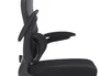 Q-connect Silla de Oficina Ergonómica Catania con Respaldo de Malla, Reposabrazos Abatibles y Ruedas Premium, Altura Máx 1230mm, Color Negro