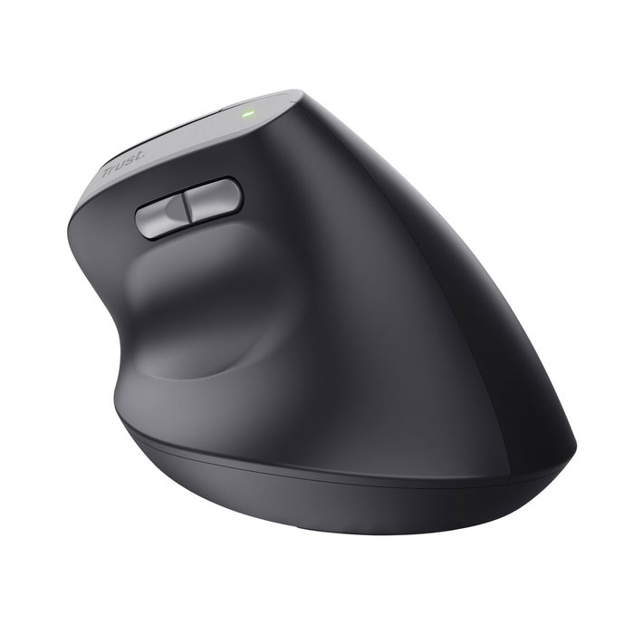 Trust Bayo II Ratón Ergonómico Vertical Inalámbrico Negro