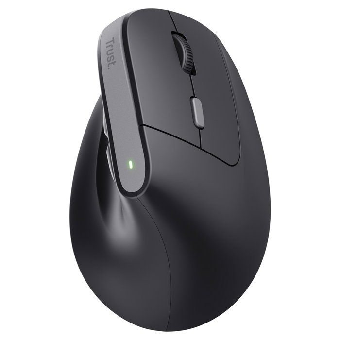 Trust Bayo II Ratón Ergonómico Vertical Inalámbrico Negro