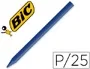 Plastidecor Lápices de Cera Unicolor Azul - Estuche de 25 Lápices - Ideal para Uso Escolar - Referencia 06