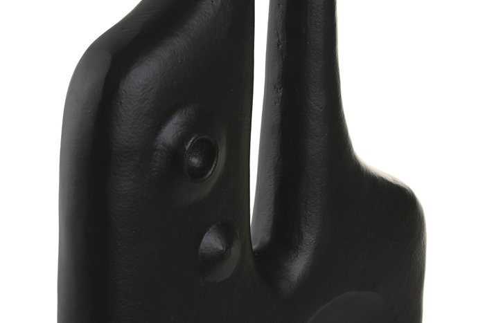 DKD Home Decor Jarrón de Aluminio Abstracto Negro