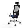 PIQUERAS Y CRESPO Silla de oficina Horna Azul marino y Blanco