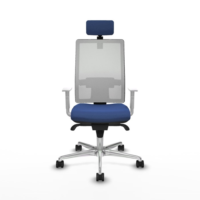 PIQUERAS Y CRESPO Silla de oficina Horna Azul marino y Blanco PIQUERAS Y CRESPO Silla de oficina Horna Azul marino y Blanco