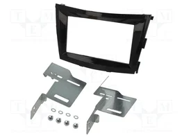 PER.PIC. Bastidor de montaje de radio SsangYong Tivoli 2015+ 2 DIN negro