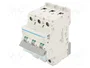 HAGER NBN310 Interruptor magnetotérmico 10A 3 polos 10kA
