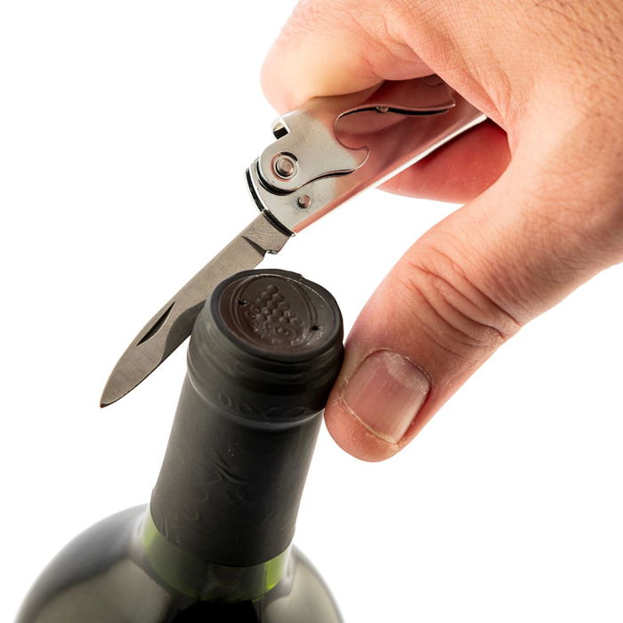 Sacacorchos y Navaja Acero Inoxidable Basic Koala 14,3x3,7x1 cm