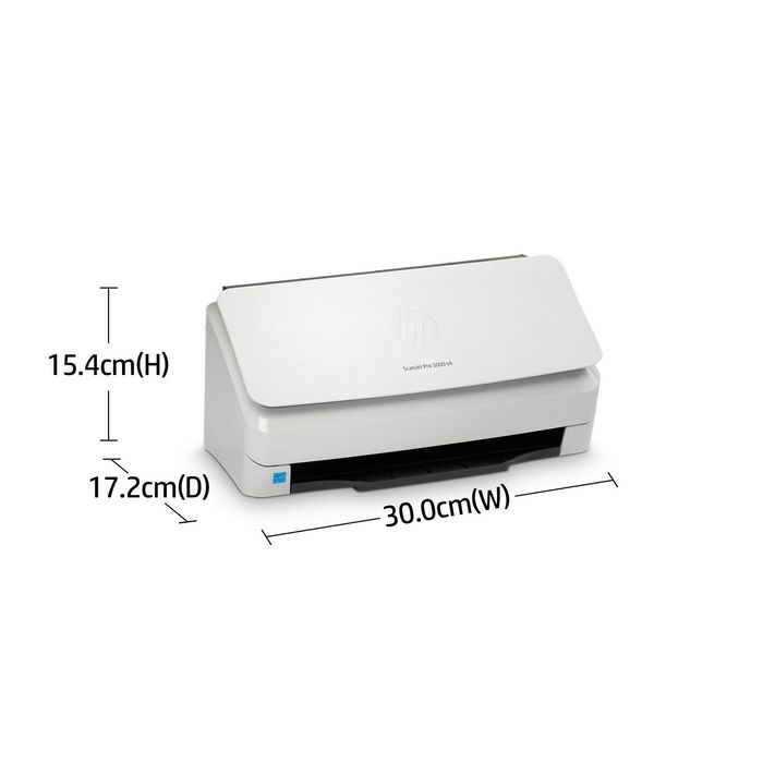 HP ScanJet Pro 3000 s4 - Escáner de alimentación de hojas, velocidad hasta 40 ppm/80 ipm, ADF 50 páginas, para 4000 páginas/día, software HP Scan incluido