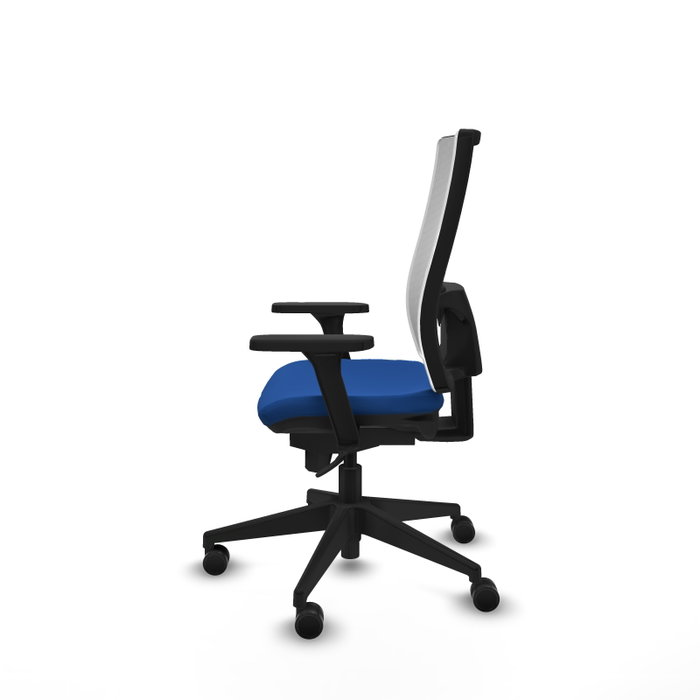 PIQUERAS Y CRESPO Silla de Oficina Horna con Mecanismo Sincro, Azul y Blanco PIQUERAS Y CRESPO Silla de Oficina Horna con Mecanismo Sincro, Azul y Blanco
