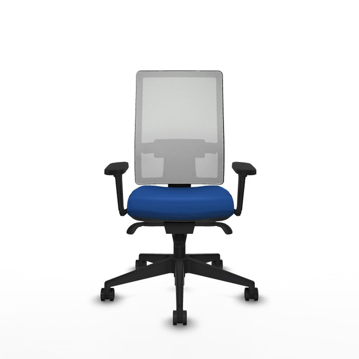 PIQUERAS Y CRESPO Silla de Oficina Horna con Mecanismo Sincro, Azul y Blanco PIQUERAS Y CRESPO Silla de Oficina Horna con Mecanismo Sincro, Azul y Blanco