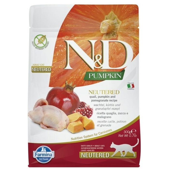 Farmina N&D Cat Pumpkin Neutered Codorniz 300g