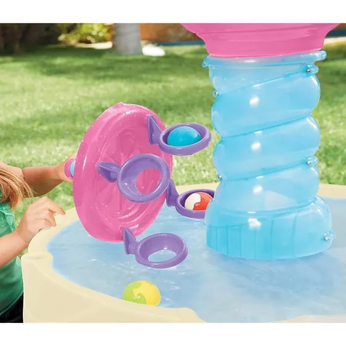 Little Tikes Juguetes Tabla de agua espiral rosa para bebés +24 meses