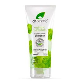 Dr. Organic CALENDULA Loción Corporal Hidratante Piel Seca y Sensible, 200 ml