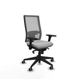 PIQUERAS Y CRESPO Silla de oficina Horna con mecanismo Sincro, Gris