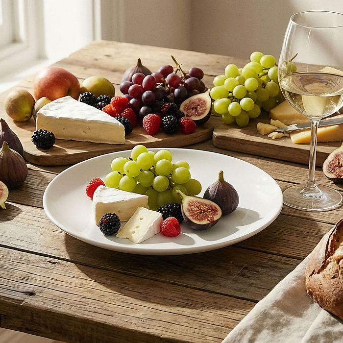 SUMMA Alba Plato Hondo Coupe de Porcelana Blanca, 18 cm de Diámetro x 5 cm de Alto, Colección Alba, Vajilla (Set de 6)