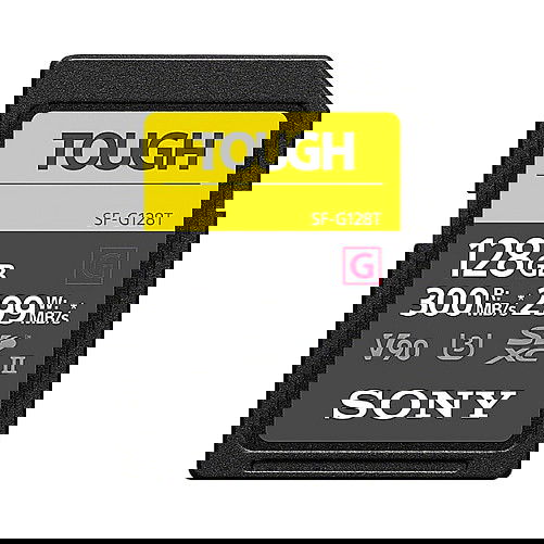SONY Tarjeta de Memoria XC G Tough series 128GB UHS-II Class 10 U3 V90 SONY Tarjeta de Memoria XC G Tough series 128GB UHS-II Class 10 U3 V90
