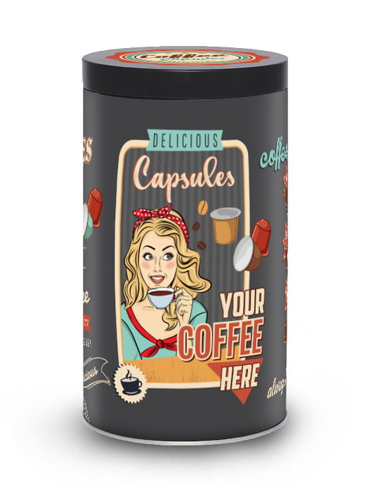 Quttin Bote de Metal para Cápsulas de Café 12 Unidades
