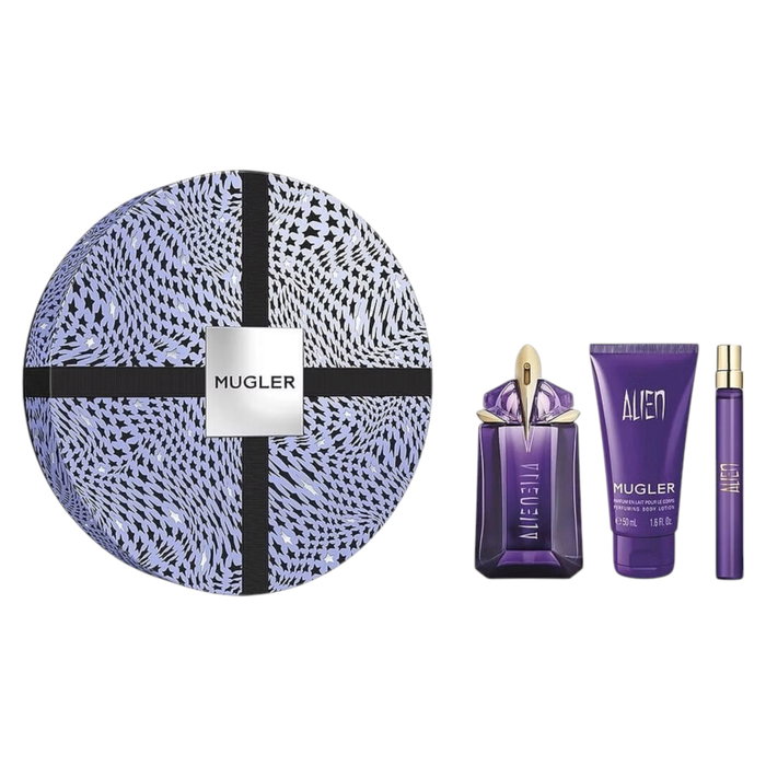 Set Thierry Mugler: Alien, Eau De Parfum, For Women, 60 ml + Alien, Hydrating, Body Lotion, 50 ml + Alien, Eau De Parfum, For Women, 10 ml Set Thierry Mugler: Alien, Eau De Parfum, For Women, 60 ml + Alien, Hydrating, Body Lotion, 50 ml + Alien, Eau De Parfum, For Women, 10 ml
