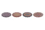 DKD Home Decor Posavasos Mandala Multicolor Surtido de 12 Unidades