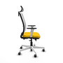 PIQUERAS Y CRESPO Silla de oficina Haches Amarillo y Blanco