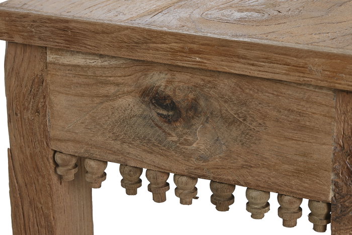 DKD Home Decor Consola Indonesia 1c24 Teca Reciclada Natural 140x37x80 cm