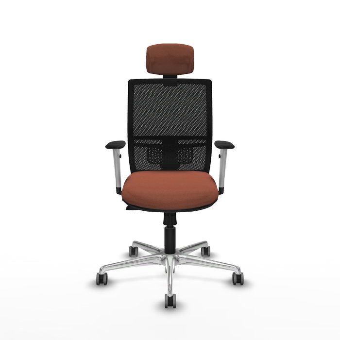 PIQUERAS Y CRESPO Silla de oficina Yunquera con mecanismo Sincro/Traslack Marrón y Negro PIQUERAS Y CRESPO Silla de oficina Yunquera con mecanismo Sincro/Traslack Marrón y Negro