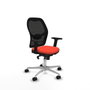 PIQUERAS Y CRESPO Silla de oficina Jorquera con mecanismo Sincro Naranja oscuro y Negro
