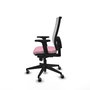 PIQUERAS Y CRESPO Silla de oficina Horna Rosa y Blanco
