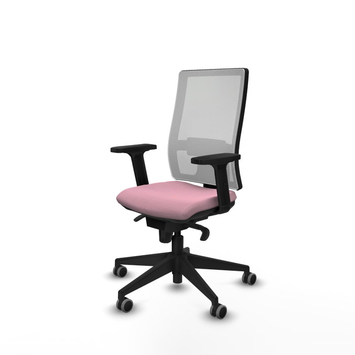 PIQUERAS Y CRESPO Silla de oficina Horna Rosa y Blanco