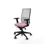 PIQUERAS Y CRESPO Silla de oficina Horna Rosa y Blanco