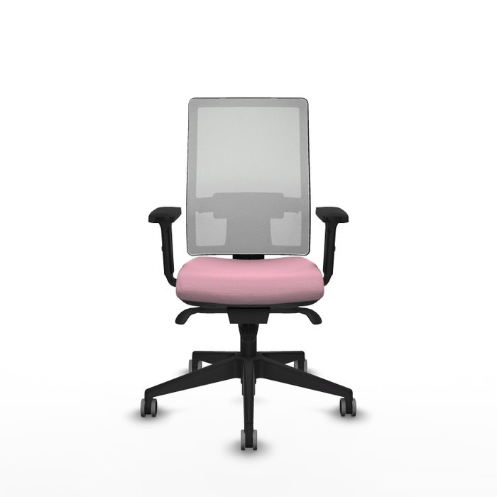 PIQUERAS Y CRESPO Silla de oficina Horna Rosa y Blanco