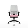PIQUERAS Y CRESPO Silla de oficina Horna Rosa y Blanco