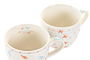 DKD Home Decor Ballenitas Vajilla Infantil Porcelana Apta Microondas Set 3 Piezas Multicolor Blanco 19 x 2 x 19 cm