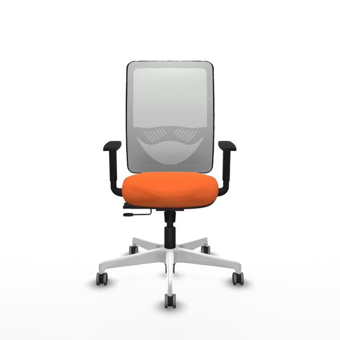 PIQUERAS Y CRESPO Silla de oficina Zulema Naranja y Blanco PIQUERAS Y CRESPO Silla de oficina Zulema Naranja y Blanco