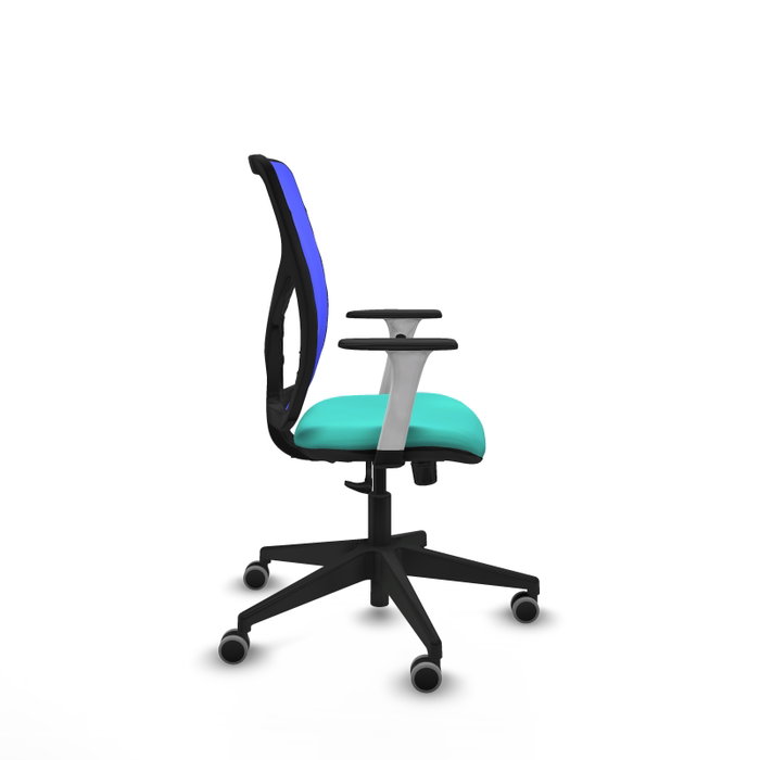 PIQUERAS Y CRESPO Silla de oficina Motilla con mecanismo Sincro, Turquesa y Azul PIQUERAS Y CRESPO Silla de oficina Motilla con mecanismo Sincro, Turquesa y Azul