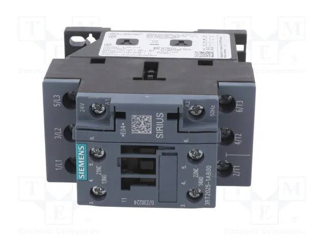SIEMENS 3RT2025-1AB00 Contactor 3-polar 24VAC