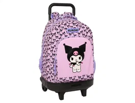 Safta Mochila Kuromi con Ruedas Extensible, Grande, Dimensiones 45x33x22 cm